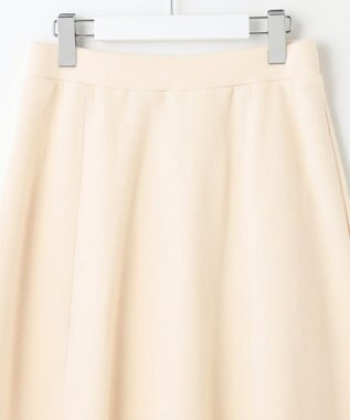 23区 【SLOW/セットアップ対応】マイクロエコフリース フレア スカート アイボリー系