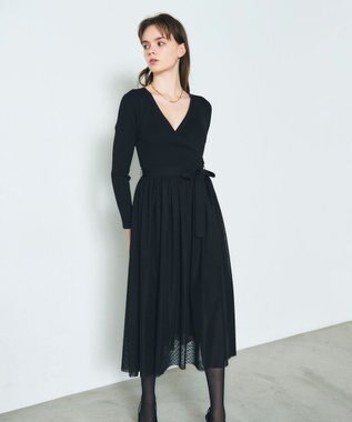 GRACE CONTINENTAL チュールコンビニットワンピース