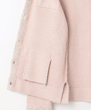 組曲 ツイードニット ジャケット ピンクベージュ系