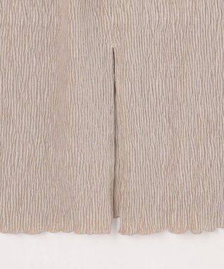 ANY L 【ウエストゴム】シュリンクベロアスカート ベージュ