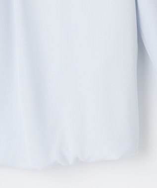 23区 L 【洗える】シルキーデシン ボールチェーン カットソー スカイブルー系