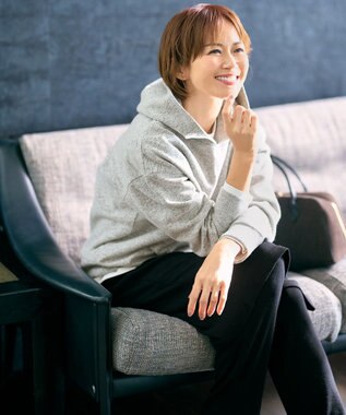 自由区 【SHIHOさん着用】スエードライクボストン バッグ スレート