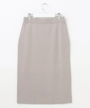 J.PRESS LADIES 【洗える】 レーヨンストレッチフルニードル ニット タイト スカート ベージュ系