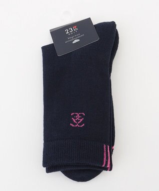 23区GOLF 【WOMEN】カラーラインソックス ネイビー系
