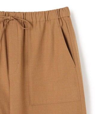 UNFILO L ライトフランネル イージーパンツ キャメル