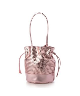 UNBILLION 【テレビ ドラマ着用アイテム】ペルケ perche / レザーメッシュ2wayバゲットバッグ ピンク