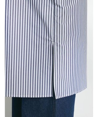 CRAFT STANDARD BOUTIQUE プランサーボタンシャツワンピース Stripe Black