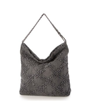 UNBILLION 【テレビ ドラマ着用アイテム】カシュカシュ cachecache / デニム風チェーンバッグ GY