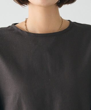 CRAFT STANDARD BOUTIQUE ボリュームスリーブウエストギャザーチュニック Charcoal Gray