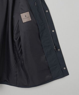 GOTAIRIKU 25年新作/3シーズン対応【仕事で着用可】メランジカルゼ フーデッドブルゾン_無地 ネイビー系