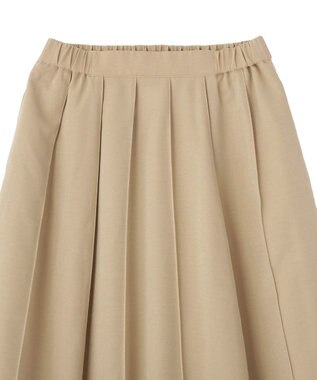 Green Parks ＳＥＴ２点スキッパーブラウス＋プリーツスカート Beige