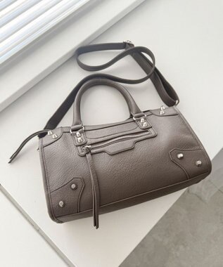 WEGO 2wayスタッズボストン ブラウン