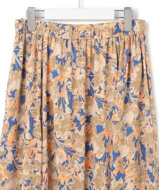 J.PRESS YORK STREET 【WOMEN】シャドーフラワーフレアスカート ブルー系5