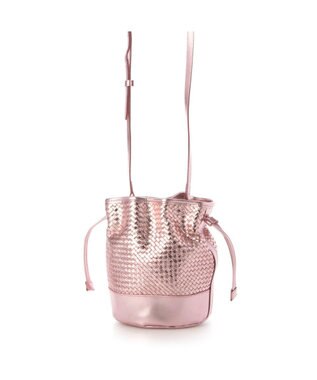 UNBILLION 【テレビ ドラマ着用アイテム】ペルケ perche / レザーメッシュ2wayバゲットバッグ ピンク