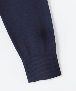 JOSEPH ABBOUD 【滑らかな肌触り/洗える】 エクストラファインメリノアーガイルクルーネック  ニット ネイビー系7