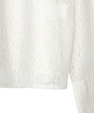 CRAFT STANDARD BOUTIQUE ＜セレモニー＞前後2WAYレースボウタイブラウス White