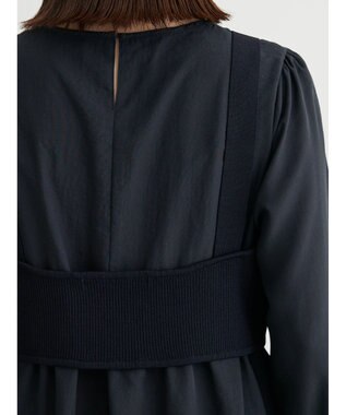 Green Parks Ｂ．ＳＥＴ２点ニットジレ＋ワンピース Black