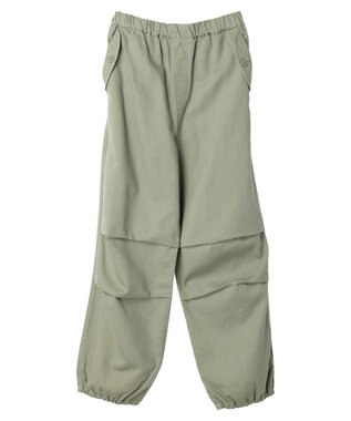 earth music&ecology ツイルバルーンパンツ Green