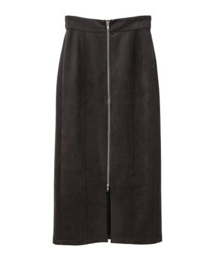 Green Parks ・ＥＬＥＮＣＡＲＥ　ＤＵＥ　スエードポンチＺＩＰスカー Charcoal Gray