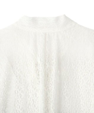 CRAFT STANDARD BOUTIQUE ＜セレモニー＞前後2WAYレースボウタイブラウス White