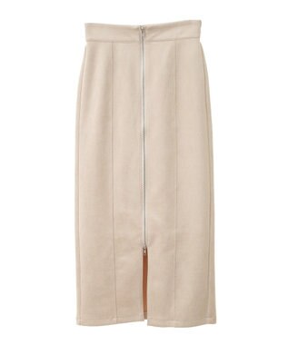 Green Parks ・ＥＬＥＮＣＡＲＥ　ＤＵＥ　スエードポンチＺＩＰスカー Ivory