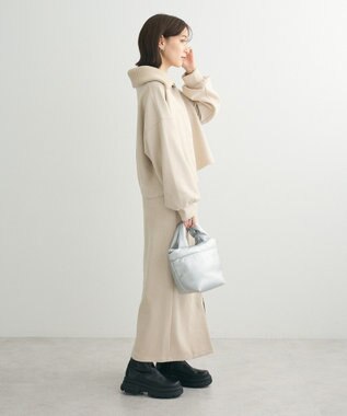 Green Parks ・ＥＬＥＮＣＡＲＥ　ＤＵＥ　スエードポンチＺＩＰスカー Ivory