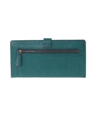 genten ダイヤカットワーク　マチなし長財布 ブルーグリーン