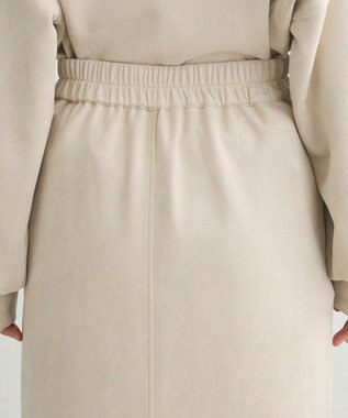 Green Parks ・ＥＬＥＮＣＡＲＥ　ＤＵＥ　スエードポンチＺＩＰスカー Ivory