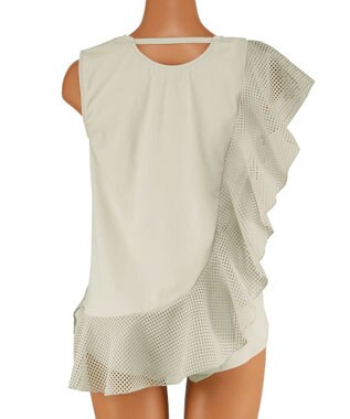 San-ai Resort（三愛水着楽園） アシンメトリートップス水着　9M【San-ai Resort（サンアイリゾート） グレー