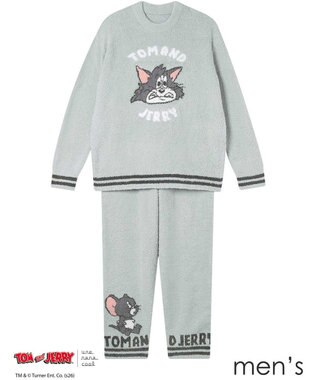 une nana cool トムとジェリー × une nana cool メンズプルオーバー＆ロングパンツセット チャコールグレー