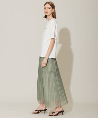 ICB 【接触冷感・UVケア・洗える】ロゴＴＥＥ カットソー オフホワイト系