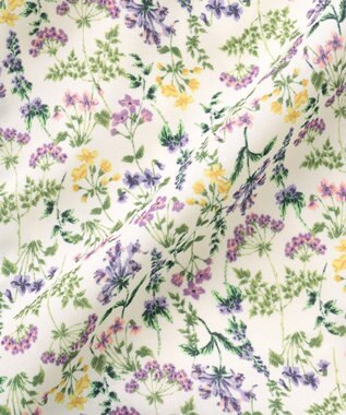 ANY 【洗濯機可能】サイドリボンフラワープリント ワンピース オフベース