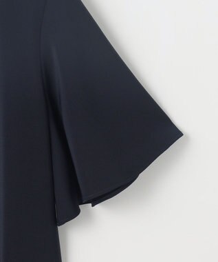 ANY SIS 【接触冷感・吸水速乾・UVカット】サラキレイ スキッパー ブラウス ネイビー