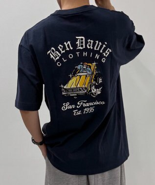 WEGO LOWRDE　EMB　TEE ネイビー