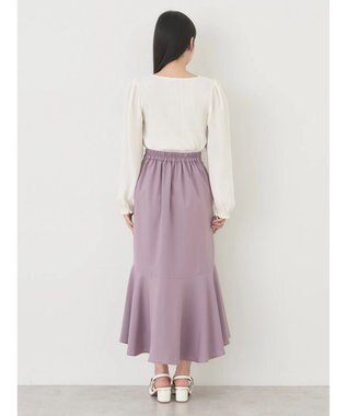 earth music&ecology アシメラッフルヘムスカート Pink