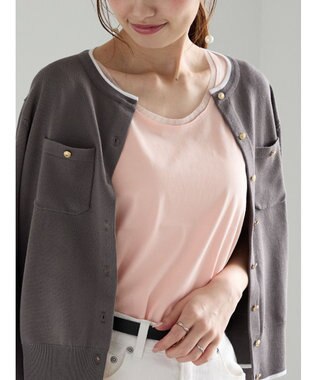 Te chichi チュールトリムタンクトップ ピンク