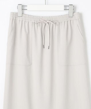 J.PRESS LADIES L 【WEB限定カラーあり・洗える・接触冷感・吸水速乾】Lightジョーゼット ナロー スカート 【WEB限定】グレージュ系