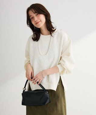 Green Parks フラワーフクレジャカードプルオーバー Off White