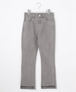 自由区 【XSサイズ～/洗える】365DENIM アンクルフレア パンツ ライトグレー系