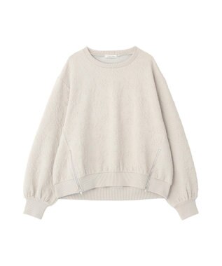 Green Parks フラワーフクレジャカードプルオーバー Gray