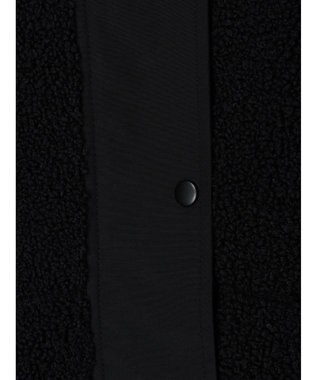 Green Parks ボアミドル丈ベスト Black