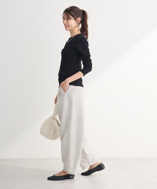 Green Parks ＳＥＴ２点ニットキャミビスチェ＋プルオーバー Black