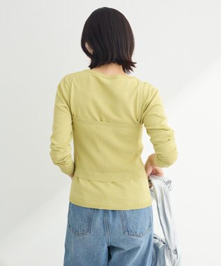 Green Parks ＳＥＴ２点ニットキャミビスチェ＋プルオーバー Green