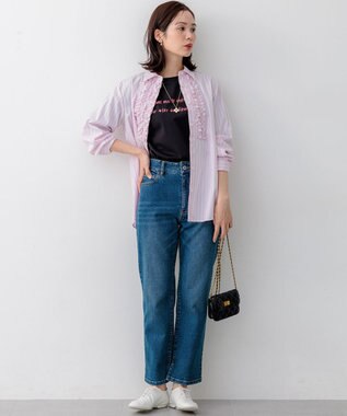 組曲 S 【Flower Collection】プリントTシャツ ブラック系