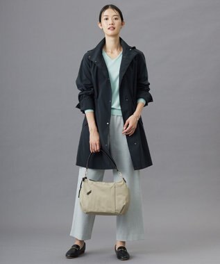 J.PRESS LADIES L 【洗える・撥水】Artirosa モッズ コート ネイビー系