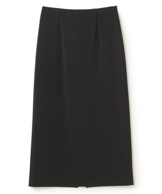 BEIGE， 【洗える】ALTHEA / ダンボールジャージーハイウエストIラインスカート Black