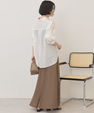 AMERICAN HOLIC リネンライクマーメイドスカート Brown