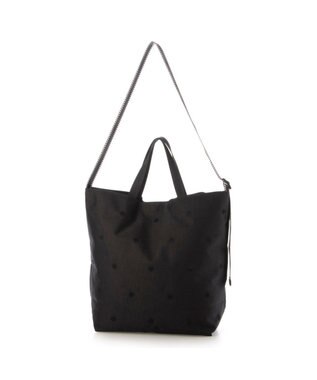 UNBILLION カシュカシュ cachecache / ドット刺繍ナイロン2wayショルダー ブラック