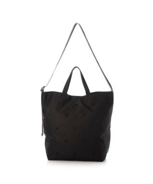 UNBILLION カシュカシュ cachecache / ドット刺繍ナイロン2wayショルダー ブラック