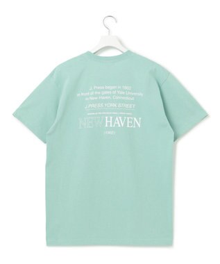 J.PRESS YORK STREET 【UNISEX】バックプリントTシャツ ピーコックグリーン系